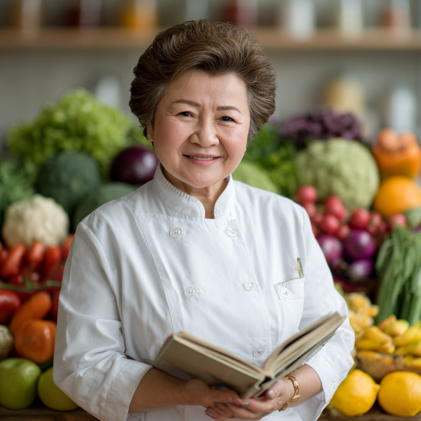 Специалист по питанию консультирует пожилого клиента